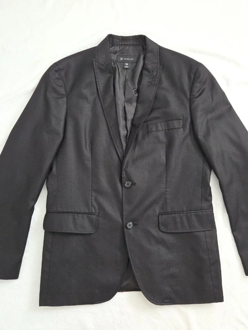 INC International‎ Concepts Mens Black Blazer Jacket Medium Structured Work